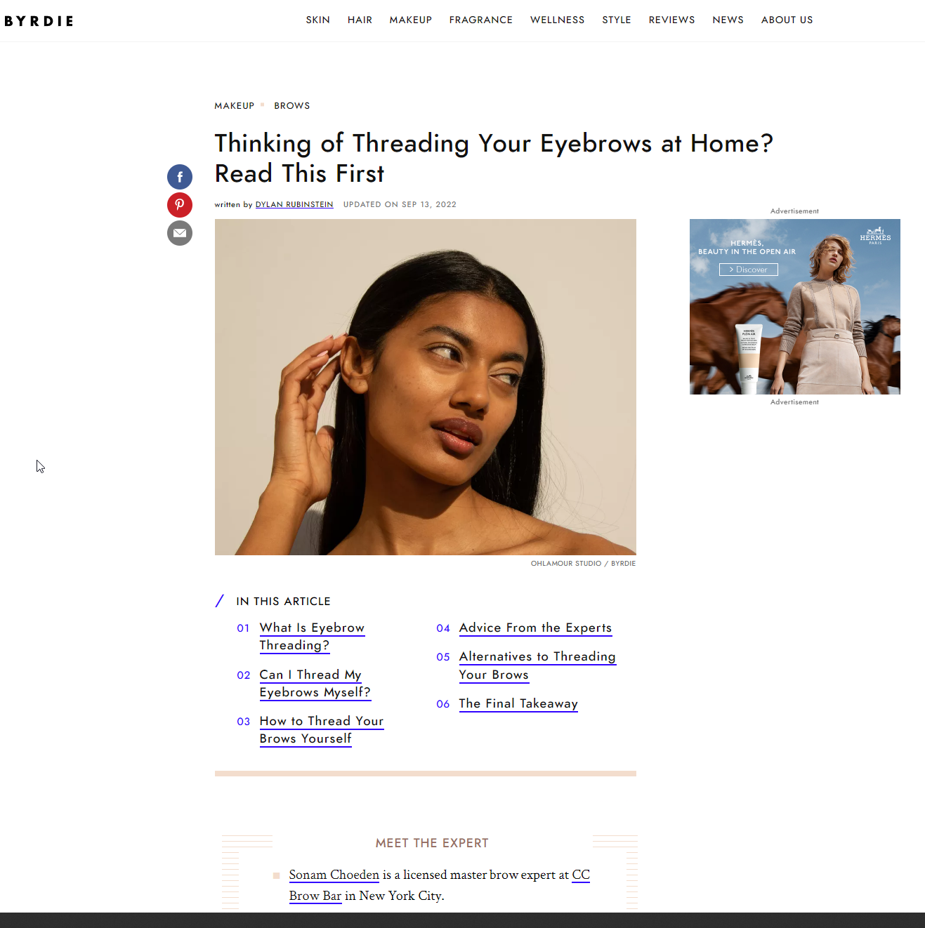 About Threading - The Brow Boutique